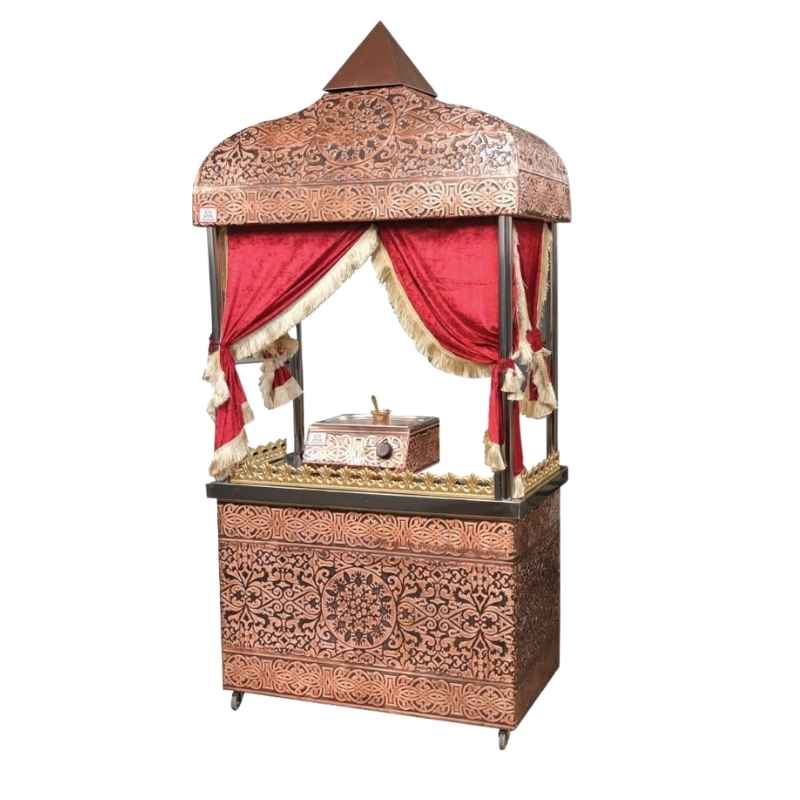 Anka KG150 150x70x220 Cm Kahveci Güzeli Sunum Arabası